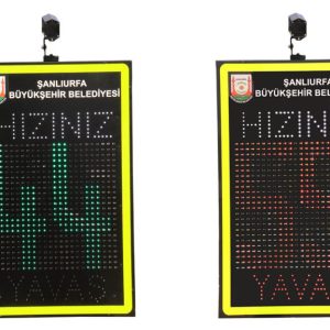 115 x 75 cm Elektrikli Şehir İçi Radarlı Hız Uyarı Sistemi