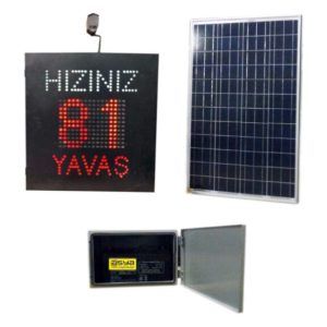 Güneş Enerjili Şehir içi Radarlı Hız Uyarı Sistemi