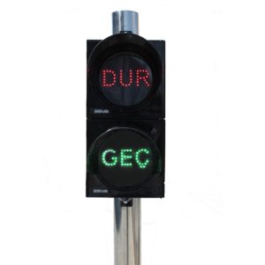 200 mm LED’li Dur / Geç Standart Siyah Sinyalizasyon