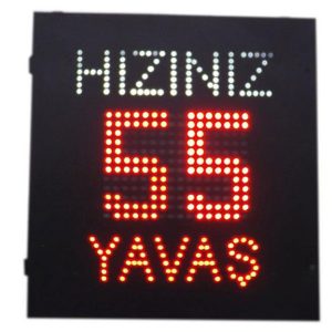 80 x 85 cm Şehir İçi Radarlı Hız Uyarı Sistemi